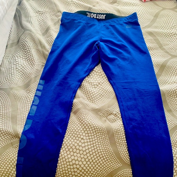 Nike - Just Do It logo blue XL - tights/leggings - Picture 1 of 4